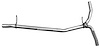 98680 Prebent Exhaust Pipe; 2013-2019 Ford Flex - image 1