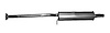 AC2705 Exhaust Muffler; 2004-2006 Acura MDX Center