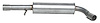 AU11005 Exhaust Muffler; 1999-2005 Volkswagen Jetta Center, Beetle Center, 1999-2006 Volkswagen Golf Center - image 1