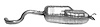 AU11007 Exhaust Muffler; 1999-2005 Volkswagen Beetle Rear, 1999-2006 Volkswagen Golf Rear - image 1