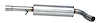 AU12105 Exhaust Muffler; 1998-2006 Volkswagen Jetta Center, Jetta Front, Beetle Center, Golf Center - image 1
