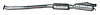 AU15345 Exhaust Muffler; 1995-1998 Audi A6 Quattro Center