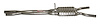 AU21705 Exhaust Muffler; 1998 Audi A6 Quattro Center - image 1