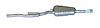 AU22305 Muffler - Center, ANSA OER - image 1