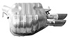 AU22507 Exhaust Muffler; 2009-2014 Audi A4 Quattro Rear, 2009-2014 Audi A4 Rear, 2010-2011 Audi A5 Quattro Rear - image 1