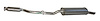 BW6607 Exhaust Muffler; 1991-1992 BMW 318i Rear, 1991 BMW 318is Rear - image 1