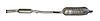 BW9307 Exhaust Muffler; 1992-1999 BMW 318i Rear, 1992-1999 BMW 318is Rear, 1992-1995 BMW 320i Rear - image 1
