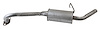 DA31347 Exhaust Muffler; 1996-2000 Nissan Pathfinder Rear, 1997-2000 INFINITI QX4 Rear