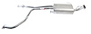 DA32045 Exhaust Muffler; 1996-2000 Nissan Pathfinder Center, 1997-2000 INFINITI QX4 Center - image 1