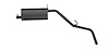 DA32207 Exhaust Muffler; 2001-2004 Nissan Frontier Rear - image 1