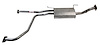 DA39245 Exhaust Muffler; 2001-2004 Nissan Pathfinder Center, 2001-2003 INFINITI QX4 Center