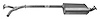 DA39415 Exhaust Muffler; 2004-2006 Nissan TITAN Center - image 1