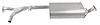 DA3945 Exhaust Muffler; 2004-2006 Nissan Armada Center, Pathfinder Armada Center, 2004-2006 INFINITI QX56 Center - image 1