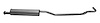 DA40045 Exhaust Resonator; 2002-2006 Nissan Altima - image 1