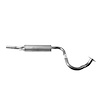 DA41745 Exhaust Muffler; 2009-2012 Nissan Sentra Center - image 1