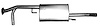 DA41805 Exhaust Muffler; 2005-2016 Nissan Frontier Center, 2009-2012 Suzuki Equator Center - image 1