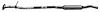 DA41915 Exhaust Resonator; 2008-2013 Nissan Rogue - image 1