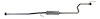 HD15145 Exhaust Resonator; 1996-2000 Honda Civic Intermediate - image 1