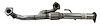 HD21611 Exhaust Pipe; 2009-2014 Honda Ridgeline Front - image 1