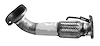 HD2241 Exhaust Pipe; 2008-2012 Honda Accord Front - image 1