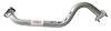 HD2301 Exhaust Pipe; 2012-2015 Honda Civic Front - image 1