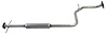 HY2505 Exhaust Resonator; 1996-1999 Hyundai Accent