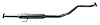 HY4945 Exhaust Resonator; 2001-2005 Hyundai Elantra