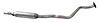 HY7105 Exhaust Muffler; 2012-2017 Hyundai Accent Center, 2012-2017 Kia Rio Center