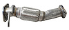 HY8108 Exhaust Pipe; 2009-2010 Hyundai Sonata Front - image 1