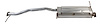 KA0745 Exhaust Muffler; 1998-2000, 1995 Kia Sportage Rear - image 1