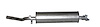 ME2607 Exhaust Muffler; 1977-1983 Mercedes-Benz 240D Rear, 300D Rear, 300CD Rear