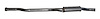 ME4545 Exhaust Muffler; 1982-1985 Mercedes-Benz 300D Center, 1981-1985 Mercedes-Benz 300TD Center - image 1