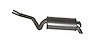 ME6707 Exhaust Muffler; 1987-1993 Mercedes-Benz 190E Rear - image 1