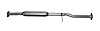 SU7805 Exhaust Resonator; 2006-2008 Subaru Forester, 2005-2007 Subaru Impreza - image 1