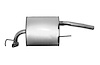 TY17247 Exhaust Muffler; 1993-1997 Toyota Corolla Rear, 1993-1997 Geo Prizm Front, 1993-1997 Geo Prizm Rear - image 1