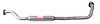 TY21005 Exhaust Resonator; 1996-1997 Toyota RAV4