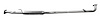 TY26855 Exhaust Muffler; 1995-1996 Toyota Camry Center, 1995-1996 Lexus ES300 Center - image 1