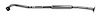 TY29615 Exhaust Muffler; 1998-2000 Toyota RAV4 Center - image 1