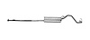 TY34807 Exhaust Muffler; 1995-2001 Toyota Tacoma Rear - image 1