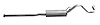 TY34947 Exhaust Muffler; 1995-1997 Toyota Tacoma Rear - image 1