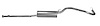 TY4007 Exhaust Muffler; 1998-2000 Toyota Tacoma Rear - image 1