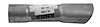 VL11309 Exhaust Tail Pipe Tip; 1998-2000 Volvo S70, 1994-1997 Volvo 850, 1998-2000 Volvo V70, 1998-2004 Volvo C70 - image 1
