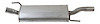 VW11607 Exhaust Muffler; 1995-1999 Volkswagen Cabrio Rear, 1993-1997 Volkswagen Golf Rear - image 1