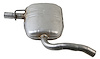 VW11745A Exhaust Muffler; 1996-2002 Volkswagen Jetta Center, Cabrio Center, Cabrio Rear, Golf Center - image 1