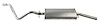 VW1407 Exhaust Muffler; 1975-1984 Volkswagen Rabbit Rear, 1975-1980 Volkswagen Scirocco Rear - image 1
