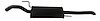 VW15107 Exhaust Muffler; 1995-1996 Volkswagen Passat Rear - image 1
