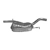 VW39645 Exhaust Muffler; 2009-2017 Volkswagen CC Center, 2006-2010 Volkswagen Passat Center - image 1