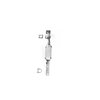 XAC200 Exhaust Tip - Universal; 2 In. Inlet; 9 in. x 2-1/4 In. OAL; Angle Cut; Chrome Plated - image 1