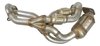 XSRAC31218 Exhaust Tip - Universal; 2-1/4 In. Inlet; 18 in. x 3-1/2 In. OAL; Inside Roll Angle Cut; Natural - image 1