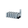 5744LK6 Closed End Chrome 14mm x 1.50 Spline Lug Nut, Long [24-Lug Kit] - image 1